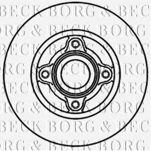 Фото Гальмівний диск BORG & BECK BBD5939S