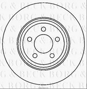 Фото Гальмівний диск BORG & BECK BBD6053S