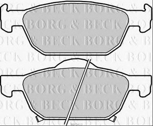 Фото Комплект гальмівних колодок, дискове гальмо BORG & BECK BBP2413