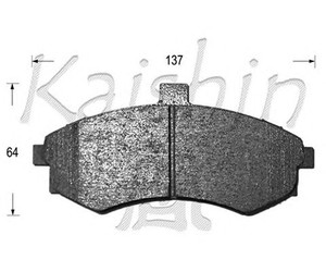 Фото Комплект гальмівних колодок, дискове гальмо KAISHIN FK11142