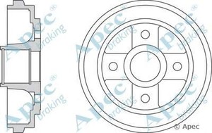 Фото Гальмівний барабан APEC braking DRM9937