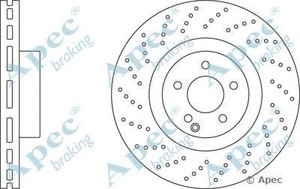 Фото Гальмівний диск APEC braking DSK2436