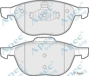 Фото Комлект гальмівних колодок, дисковий механізм APEC braking PAD1415