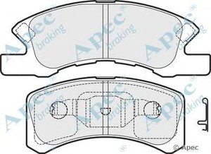 Фото Комлект гальмівних колодок, дисковий механізм APEC braking PAD1625