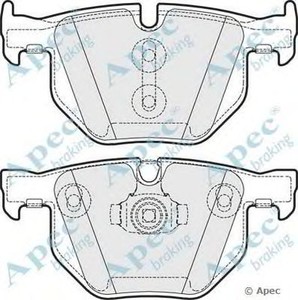 Фото Комлект гальмівних колодок, дисковий механізм APEC braking PAD1643