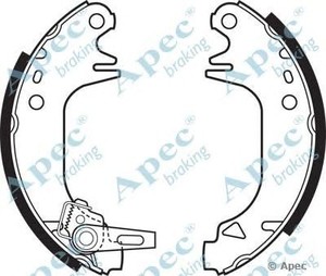 Фото Комплект гальмівних колодок APEC braking SHU 340