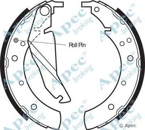 Фото Комплект гальмівних колодок APEC braking SHU452