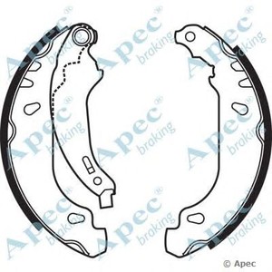 Фото Комплект гальмівних колодок APEC braking SHU607