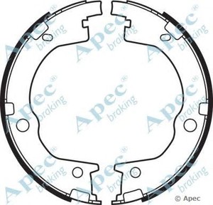 Фото Комплект тормозных колодок, стояночная тормозная система APEC braking SHU746