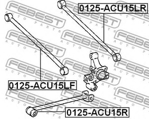 Фото Тяга задня подовжня Febest 0125ACU15R