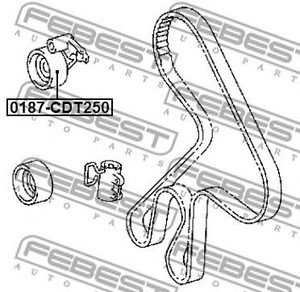 Фото Ролик натяжителя ременя грм Febest 0187CDT250