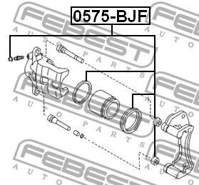 Фото Ремкомплект супорта гальмівного переднього Febest 0575BJF