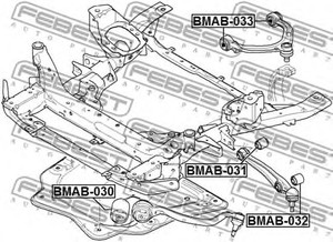 Фото Сайлентблок переднього нижнього важеля Febest BMAB032