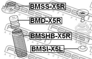 Фото Опора заднього амортизатора Febest BMSSX5R