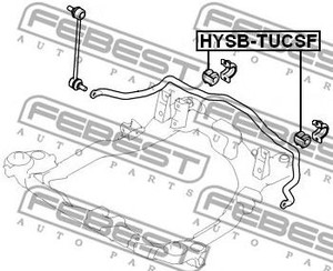 Фото Втулка переднього стабілізатора d20.8 Febest HYSBTUCSF