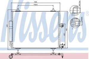 Фото Конденсатор, кондиціонер Nissens 94609