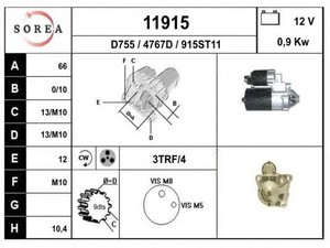 Фото Стартер EAI 11915