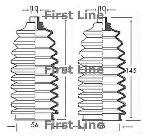 Фото Комплект пильовика, приводний вал FIRST LINE FSG3037