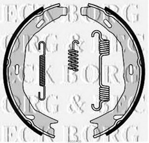 Фото Комплект гальмівних колодок BORG & BECK BBS6408