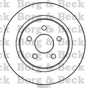 Фото Гальмівний диск BORG & BECK BBD5210