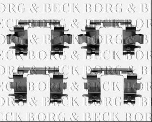 Фото Комплектующие, колодки дискового тормоза BORG & BECK BBK1344