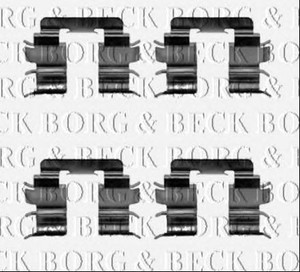 Фото Комплектующие, колодки дискового тормоза BORG & BECK BBK1453