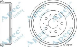 Фото Гальмівний барабан APEC braking DRM9181