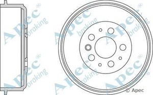 Фото Гальмівний барабан APEC braking DRM9800