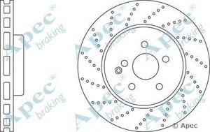 Фото Гальмівний диск APEC braking DSK2684