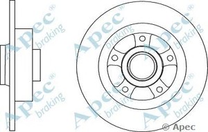 Фото Гальмівний диск APEC braking DSK2821