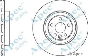 Фото Гальмівний диск APEC braking DSK 2921