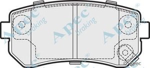 Фото Комлект гальмівних колодок, дисковий механізм APEC braking PAD1487