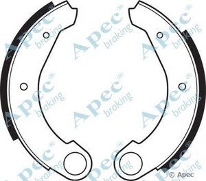 Фото Комплект гальмівних колодок APEC braking SHU15