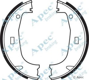 Фото Комплект тормозных колодок, стояночная тормозная система APEC braking SHU 546