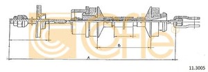 Фото Трос, керування зчепленням Cofle 11.3005