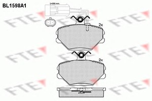 Фото Гальмівні колодки FTE BL1598A1