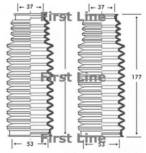 Фото Комплект пильовика, приводний вал FIRST LINE FSG3223