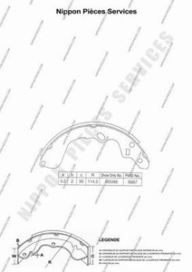 Фото Комплект гальмівних колодок KOREA K350A04