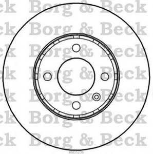 Фото Гальмівний диск BORG & BECK BBD5236