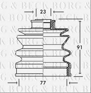 Фото Автозапчасть BORG & BECK BCB2054