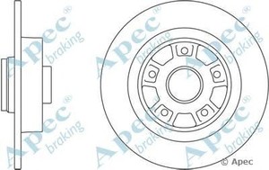 Фото Гальмівний диск APEC braking DSK2378