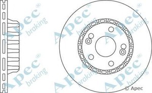 Фото Гальмівний диск APEC braking DSK687