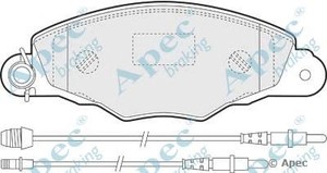 Фото Комлект гальмівних колодок, дисковий механізм APEC braking PAD1144