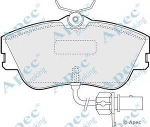 Фото Комлект гальмівних колодок, дисковий механізм APEC braking PAD1155