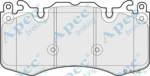 Фото Комлект гальмівних колодок, дисковий механізм APEC braking PAD1737