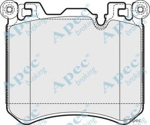 Фото Комплект гальмівних колодок, дискове гальмо APEC braking PAD1738