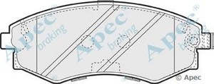 Фото Комлект гальмівних колодок, дисковий механізм APEC braking PAD983