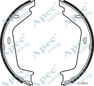 Фото Комплект тормозных колодок, стояночная тормозная система APEC braking SHU555