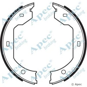 Фото Комплект тормозных колодок, стояночная тормозная система APEC braking SHU 666
