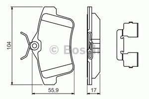 Фото Гальмівні колодки Bosch 0 986 494 640